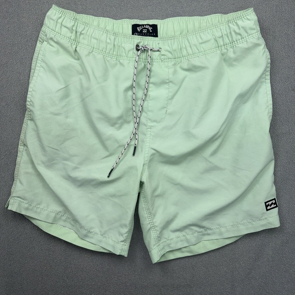 Men's Billabong All Day Layback Shorts Trunks‎ Small Pistacio Short Length